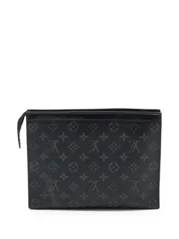 Louis Vuitton Pre-Owned: Чёрный клатч 