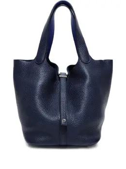 Hermès Pre-Owned: Синяя сумка-шоппер 