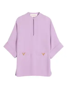 Valentino Garavani: Фиолетовая блуза 