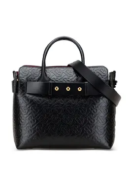Burberry Pre-Owned: Чёрная поясная сумка 