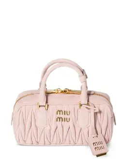 Miu Miu: Розовая сумка-шоппер 