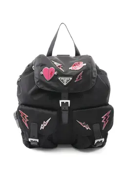 Prada Pre-Owned: Чёрный рюкзак 