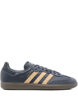 adidas: Синие кроссовки  Samba