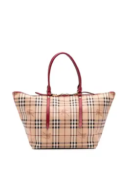 Burberry Pre-Owned: Коричневая сумка-шоппер 