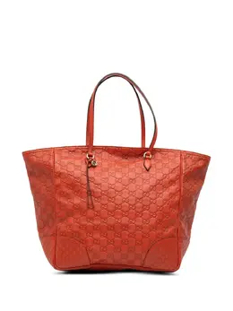 Gucci Pre-Owned: Оранжевая сумка-шоппер 
