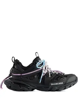 Balenciaga: Чёрные кроссовки  Track