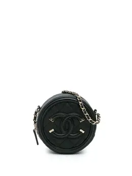 CHANEL Pre-Owned: Чёрный клатч 