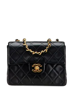 CHANEL Pre-Owned: Чёрная сумка через плечо 