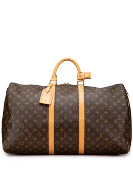 Louis Vuitton Pre-Owned: Коричневая дорожная сумка 