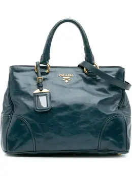 Prada Pre-Owned: Голубая сумка 