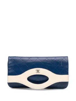 CHANEL Pre-Owned: Двухцветный клатч 