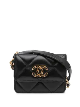 CHANEL Pre-Owned: Чёрный кошелёк 