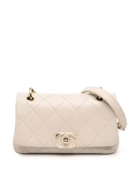 CHANEL Pre-Owned: Коричневая сумка через плечо 
