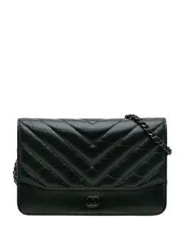 CHANEL Pre-Owned: Чёрный кошелёк 