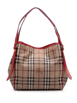 Burberry Pre-Owned: Коричневая сумка-шоппер 