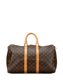 Louis Vuitton Pre-Owned: Коричневая дорожная сумка 