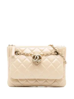 CHANEL Pre-Owned: Коричневая сумка через плечо 