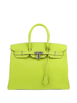 Hermès Pre-Owned: Зелёная сумка-шоппер 
