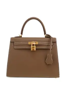 Hermès Pre-Owned: Коричневая сумка-шоппер 