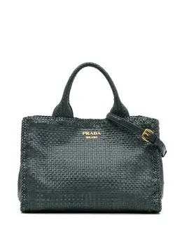 Prada Pre-Owned: Зелёная сумка 
