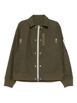 sacai: Куртка цвета хаки 