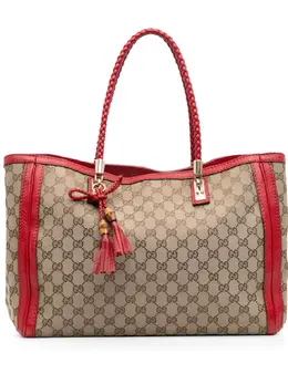 Gucci Pre-Owned: Коричневая сумка-шоппер 