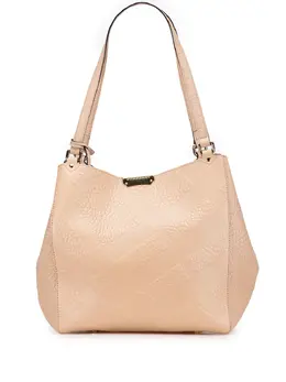 Burberry Pre-Owned: Коричневая сумка-шоппер 