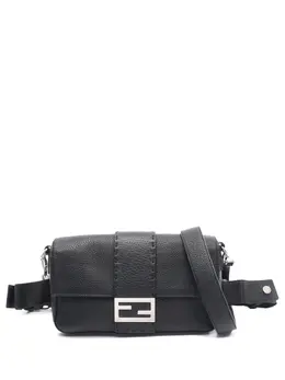 Fendi Pre-Owned: Чёрная поясная сумка 