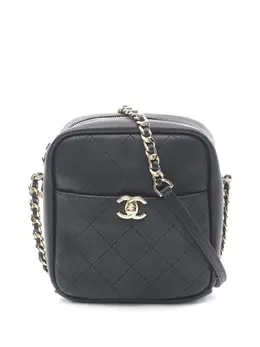 CHANEL Pre-Owned: Чёрная сумка через плечо 
