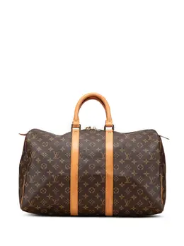 Louis Vuitton Pre-Owned: Коричневая дорожная сумка 