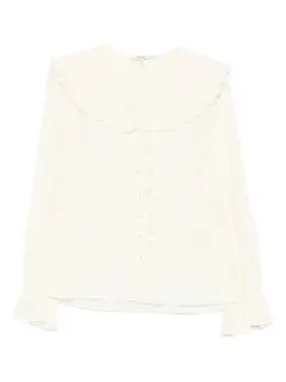 Chloé: Блуза с воротником 