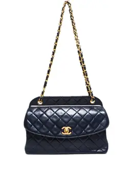 CHANEL Pre-Owned: Синяя сумка 