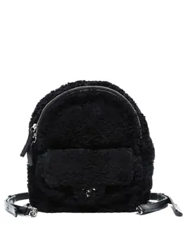 CHANEL Pre-Owned: Чёрный рюкзак 
