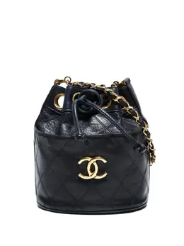 CHANEL Pre-Owned: Чёрная сумка 
