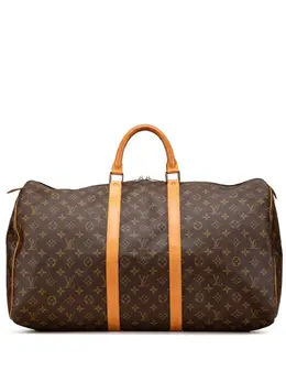 Louis Vuitton Pre-Owned: Коричневая дорожная сумка 