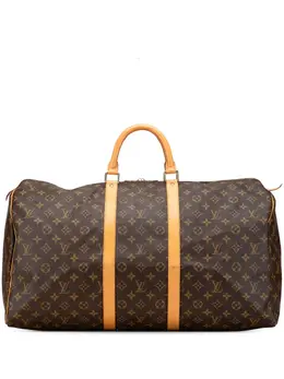 Louis Vuitton Pre-Owned: Коричневая дорожная сумка 
