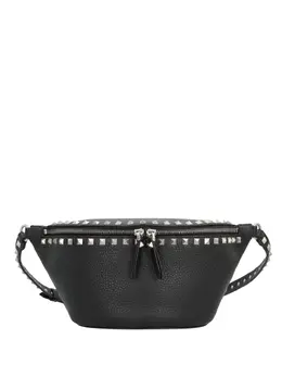 Valentino Garavani: Чёрная поясная сумка 