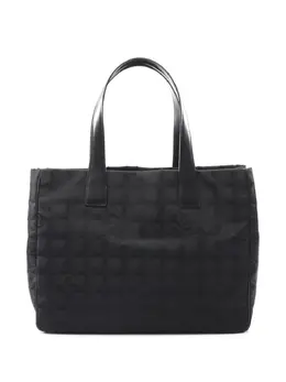 CHANEL Pre-Owned: Чёрная сумка-шоппер 