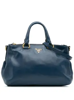 Prada Pre-Owned: Голубая сумка 