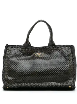 Prada Pre-Owned: Коричневая сумка-шоппер 