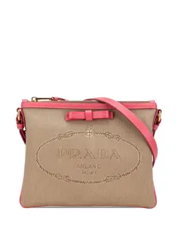 Prada Pre-Owned: Коричневая сумка через плечо 