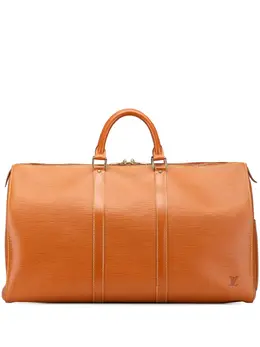 Louis Vuitton Pre-Owned: Коричневая дорожная сумка 