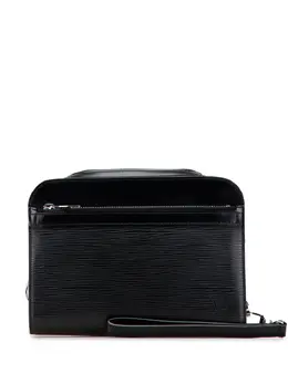 Louis Vuitton Pre-Owned: Чёрный клатч 