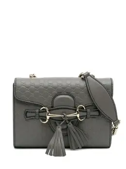 Gucci Pre-Owned: Серая сумка через плечо 