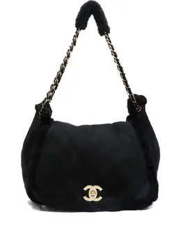 CHANEL Pre-Owned: Чёрная сумка 