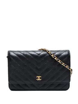 CHANEL Pre-Owned: Чёрная сумка 