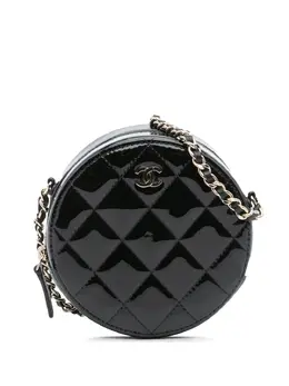 CHANEL Pre-Owned: Чёрная сумка через плечо 