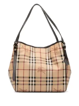 Burberry Pre-Owned: Коричневая сумка-шоппер 