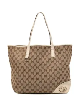 Gucci Pre-Owned: Коричневая сумка-шоппер 