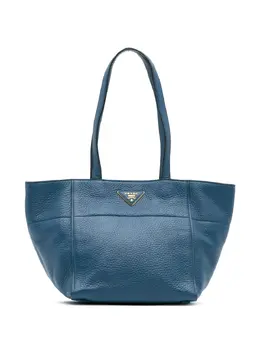 Prada Pre-Owned: Голубая сумка-шоппер 